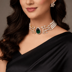 Aganya kreation jewelry Sets Shanika Real Pearl Choker Set - Elegant & Timeless Jewelry