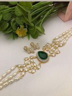 Aganya kreation jewelry Sets Shanika Real Pearl Choker Set - Elegant & Timeless Jewelry