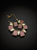 Aganya kreation jewelry Sets Shivakshi Real pearl set Pink