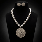 Aganya kreation jewelry Sets Suhasini Real Pearl Set - Exquisite Ethnic Jewelry