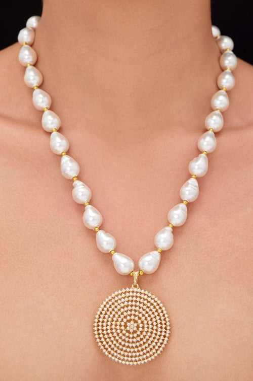 Aganya kreation jewelry Sets Suhasini Real Pearl Set - Exquisite Ethnic Jewelry