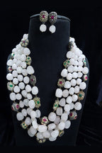 Aganya kreation jewelry Sets Tarakshi semi precious kundan mala set