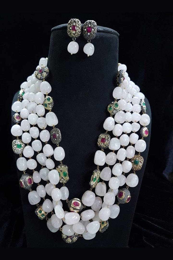 Aganya kreation jewelry Sets Tarakshi semi precious kundan mala set