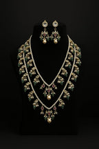 Aganya kreation jewelry Sets Tejaswini Mala Kundan Set - Elegant Brass Jewelry