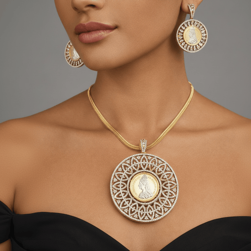 Aganya kreation jewelry Sets Two Way Ginni Set - Elegant & Versatile Jewelry