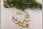 Aganya kreation jewelry Sets Vachaya Real Pearl Set - Elegant Handcrafted Jewelry