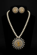Aganya kreation jewelry Sets Vaidehi Pearl & Kundan Ginni Set - Elegant Jewelry
