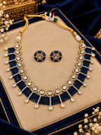 Aganya kreation Jewelry Yutika Hydro Beads Masonite Polki Kundan Necklace Set