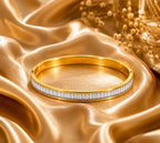 Aganya kreation Jewelry Zinnia Bracelet 18k Gold Plated Stainless Steel Tarnish Free Waterproof Female Jewellery
