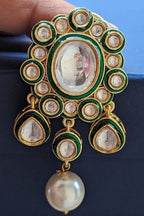 Aganya kreation Jhumka earrings Girija Polki Kundan Earrings - Timeless Elegance