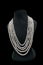 Aganya kreation Necklaces 5 Layer Fresh Water Pearl Mala - Elegant Jewelry Piece