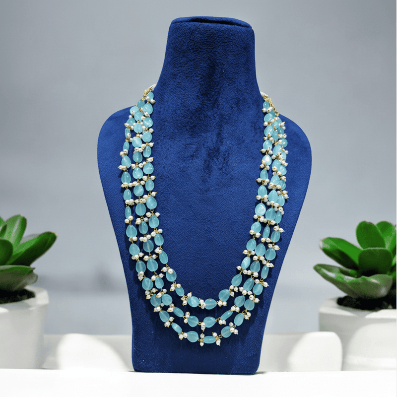 Aganya kreation Necklaces Alka Monalisa Stone Mala - Exquisite Natural Necklace