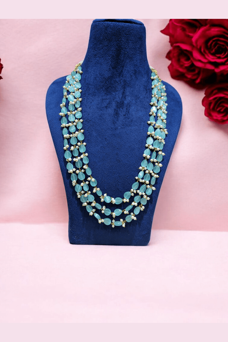 Aganya kreation Necklaces Alka Monalisa Stone Mala - Exquisite Natural Necklace