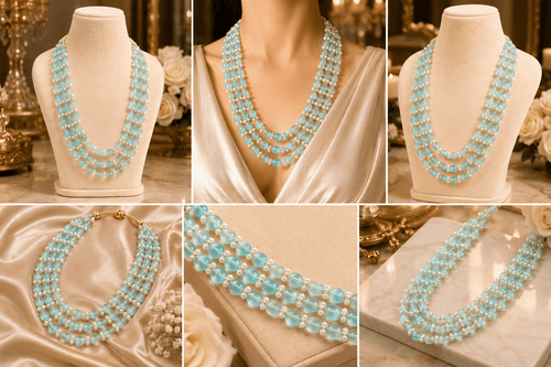 Aganya kreation Necklaces Alka Monalisa Stone Mala - Exquisite Natural Necklace