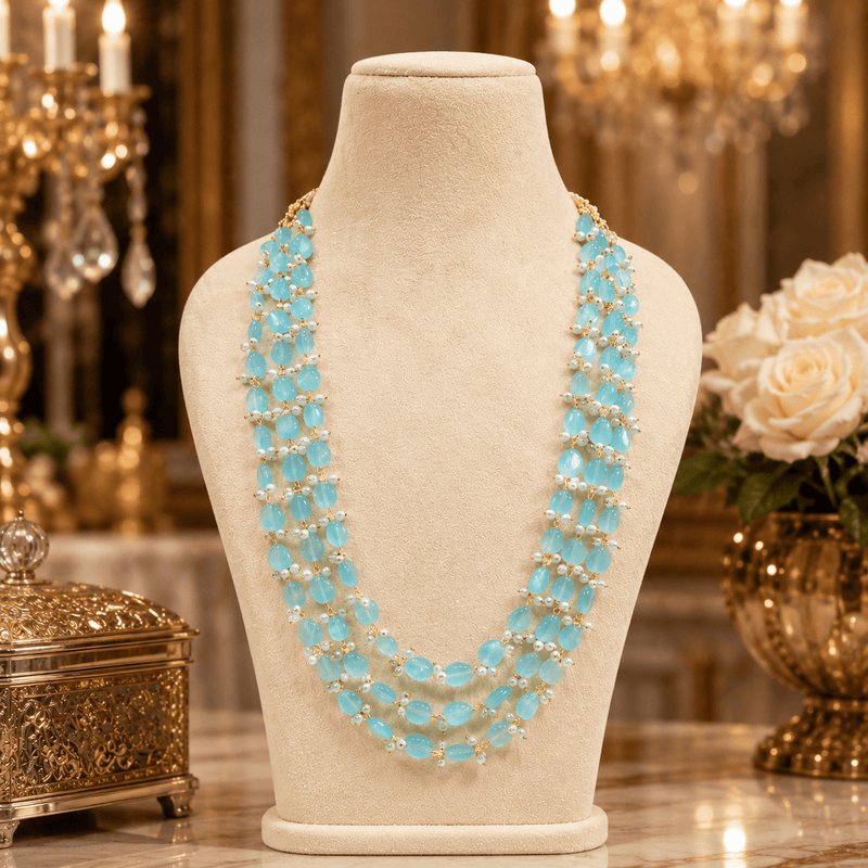Aganya kreation Necklaces Alka Monalisa Stone Mala - Exquisite Natural Necklace