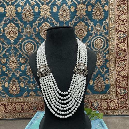 Aganya kreation Necklaces Anala Polki Kundan Necklace - Exquisite Brass Jewelry