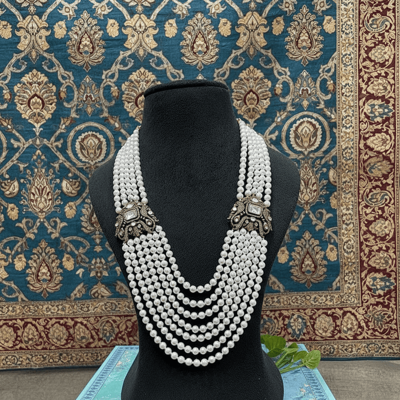 Aganya kreation Necklaces Anala Polki Kundan Necklace - Exquisite Brass Jewelry