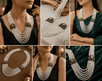 Aganya kreation Necklaces Anala Polki Kundan Necklace - Exquisite Brass Jewelry
