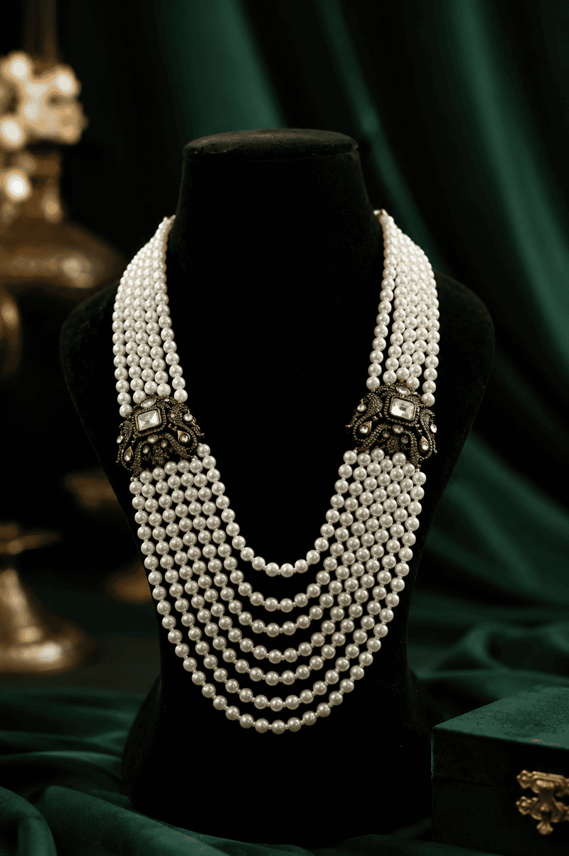 Aganya kreation Necklaces Anala Polki Kundan Necklace - Exquisite Brass Jewelry