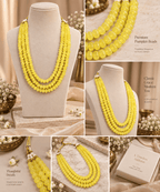 Aganya kreation Necklaces Charu Pumpkin Beads Real Stone Mala - Aganya Kreation