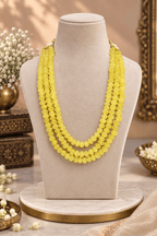 Aganya kreation Necklaces Charu Pumpkin Beads Real Stone Mala - Aganya Kreation