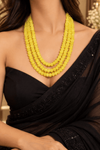 Aganya kreation Necklaces Charu Pumpkin Beads Real Stone Mala - Aganya Kreation