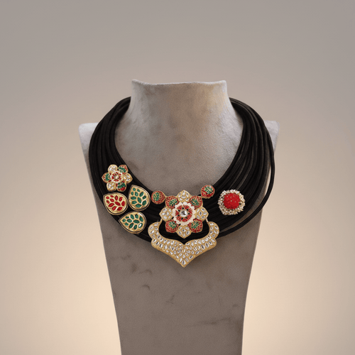 Aganya kreation Necklaces Elegant Vandana Set - Fusion of Ethnic & Western Styles