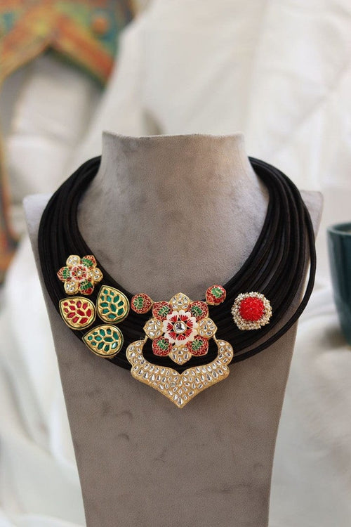 Aganya kreation Necklaces Elegant Vandana Set - Fusion of Ethnic & Western Styles