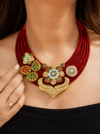 Aganya kreation Necklaces Elegant Vandana Set - Fusion of Ethnic & Western Styles