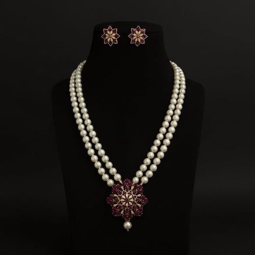 Aganya kreation Necklaces Imara Real Pearl Set - Exquisite Ethnic Jewelry