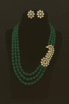 Aganya kreation Necklaces Inaya Kundan Set - Elegant Kundan onyx Stone Jewelry