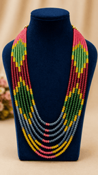 Aganya kreation Necklaces Kiyana Fashion 7 Layer onyx Bead Necklace