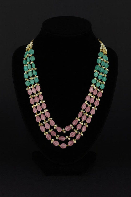 Aganya kreation Necklaces Mansi Monalisa Stone Mala - Exquisite Natural Jewelry