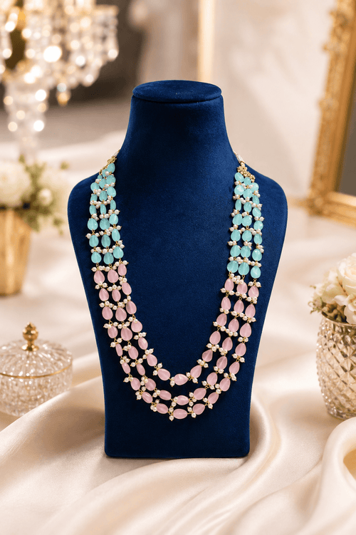 Aganya kreation Necklaces Mansi Monalisa Stone Mala — Natural Semi-Precious Stone in a Distinct Strand Composition