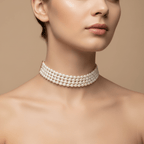 Aganya kreation Necklaces Real Pearl Avanya Choker - Elegant Handcrafted Jewelry