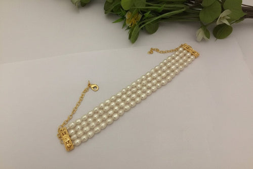 Aganya kreation Necklaces Real Pearl Avanya Choker - Elegant Handcrafted Jewelry 2