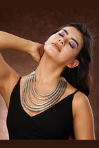 Aganya kreation Necklaces Rewa Spiral Necklace - Elegant Brass & Silver Jewelry