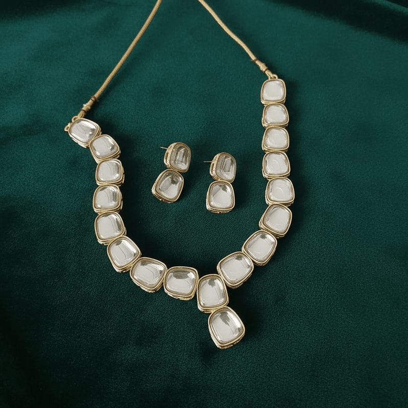 Aganya kreation Necklaces Saurabhi Set - Premium Handmade Kundan Jewelry