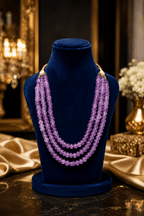 Aganya kreation Necklaces Swara Pumpkin Beads Real Stone Mala - Unique Necklace