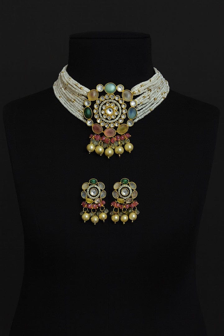 Aganya kreation Necklaces Swasti Set - Elegant Kundan Jewelry for Every Occasion