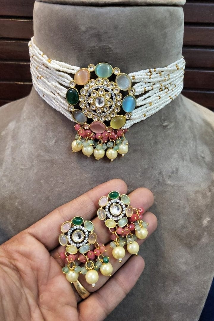 Aganya kreation Necklaces Swasti Set - Elegant Kundan Jewelry for Every Occasion