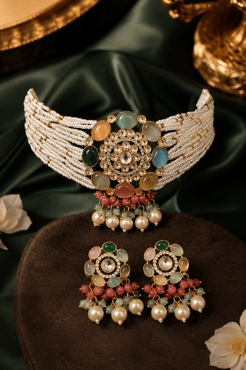 Aganya kreation Necklaces Swasti Set - Elegant Kundan Jewelry for Every Occasion