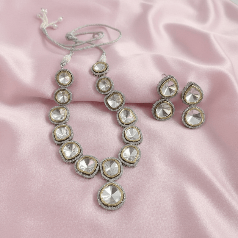 Aganya kreation Necklaces Vaarni Kundan Set - Exquisite Ethnic Jewelry for Every Occasion