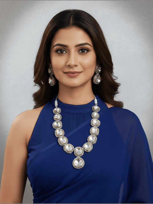 Aganya kreation Necklaces Vaarni Kundan Set - Exquisite Ethnic Jewelry for Every Occasion
