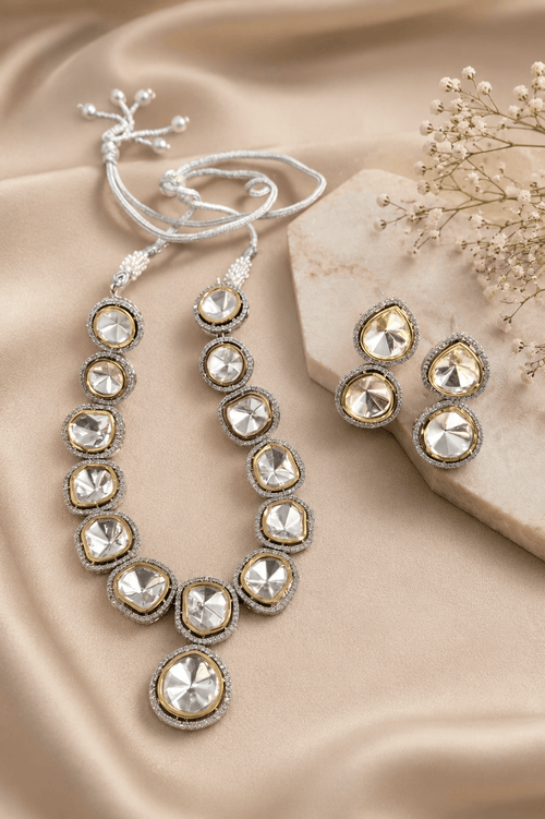 Aganya kreation Necklaces Vaarni Kundan Set - Exquisite Ethnic Jewelry for Every Occasion