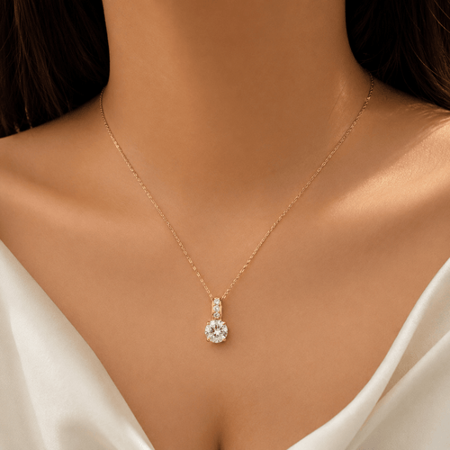 Aganya kreation Pendant sets Chandani pendant -18k Gold Plated Stainless Steel Tarnish Free Waterproof Female Jewellery