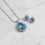 Aganya kreation Pendant sets Minimal Ad Pendant Set with Earrings - Timeless Elegance