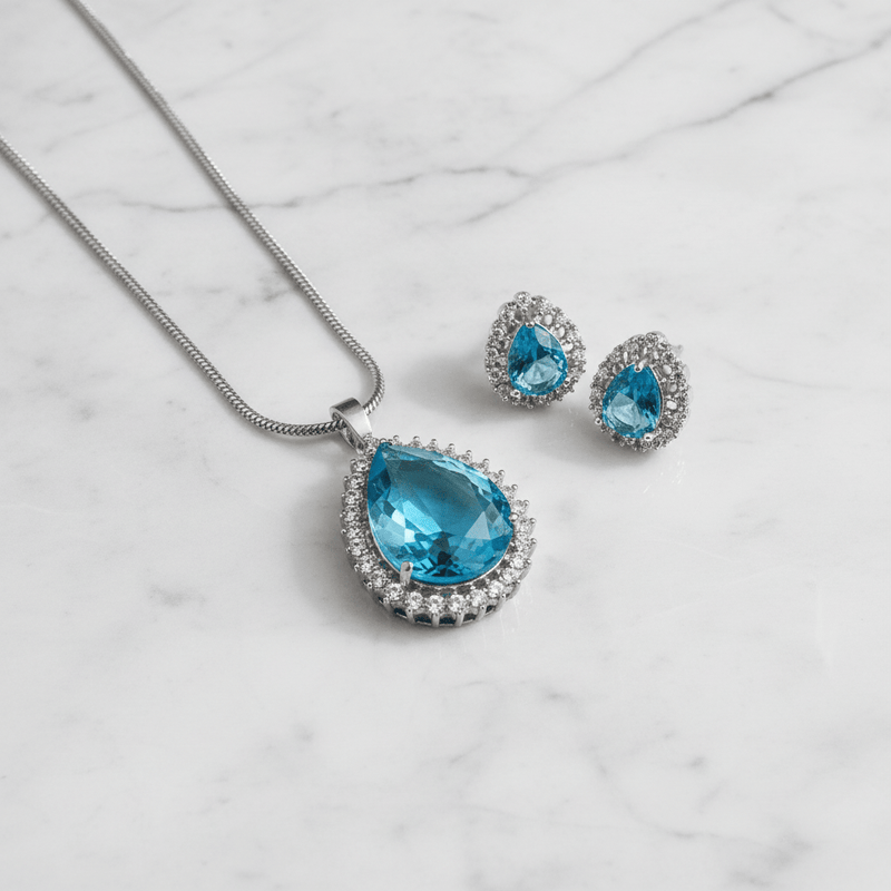 Aganya kreation Pendant sets Minimal Ad Pendant Set with Earrings - Timeless Elegance