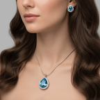 Aganya kreation Pendant sets Minimal Ad Pendant Set with Earrings - Timeless Elegance