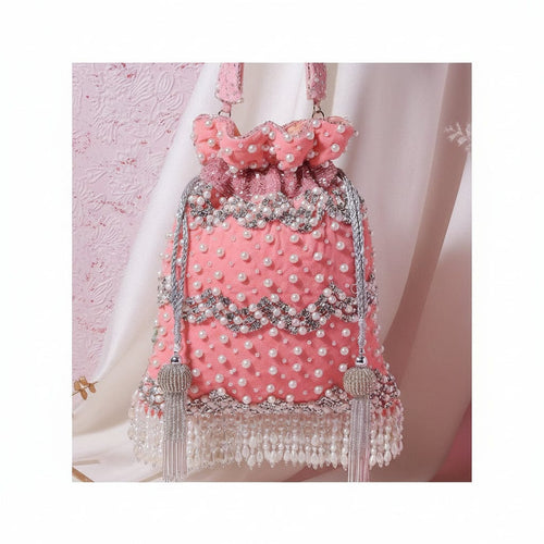 Aganya kreation Potli Aadya Potli - Designer Embroidered Handmade Bag